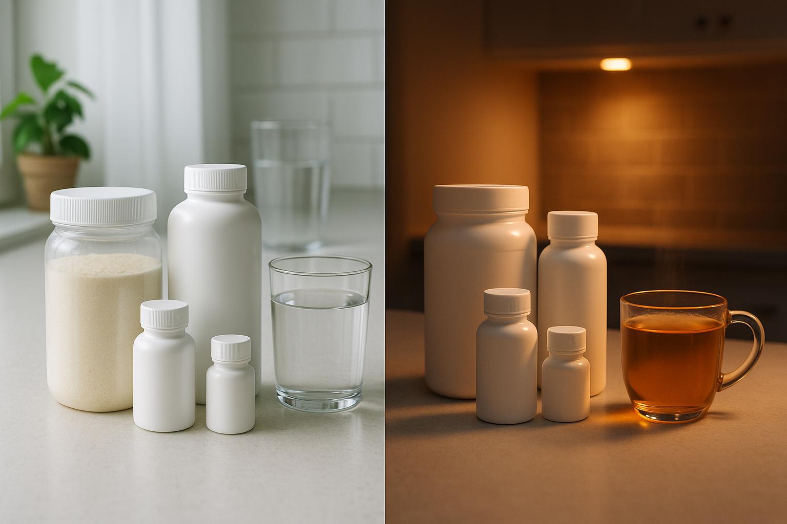 Cómo combinar suplementos en la mañana y noche