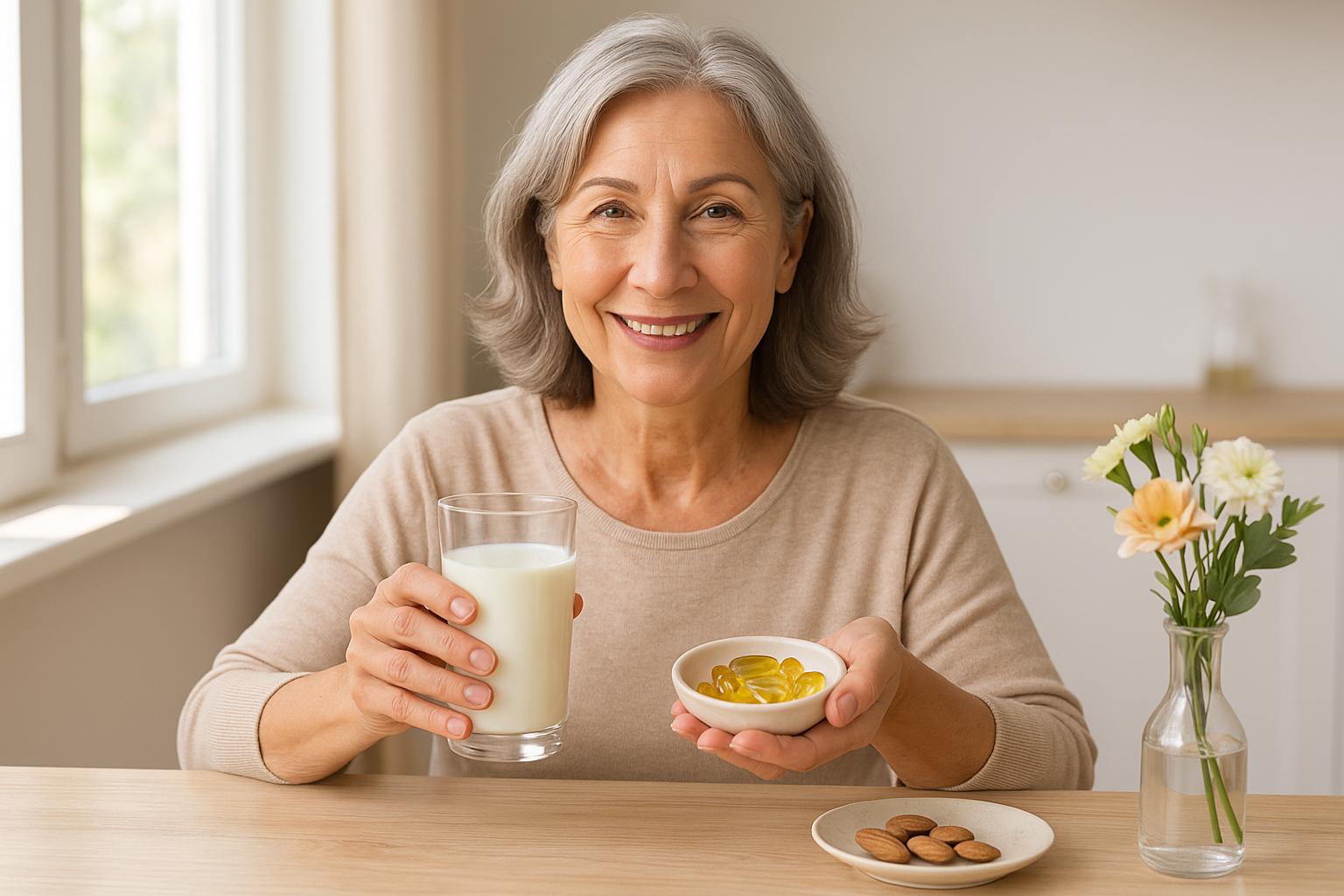 Calcio y vitamina D en mujeres posmenopáusicas