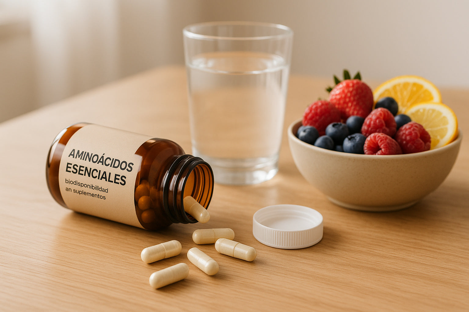 Aminoácidos esenciales: biodisponibilidad en suplementos