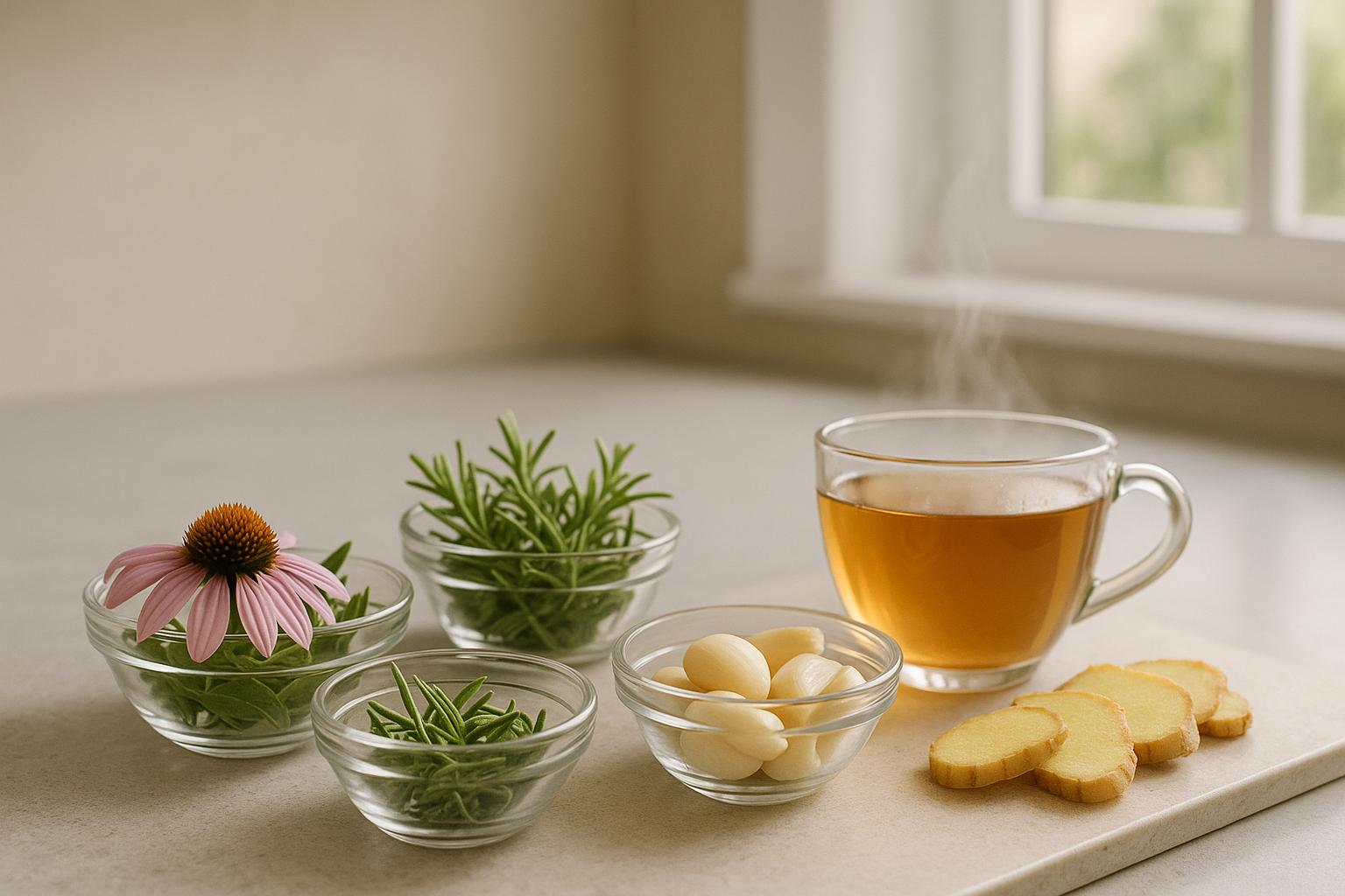 Cómo usar hierbas para la recuperación inmune