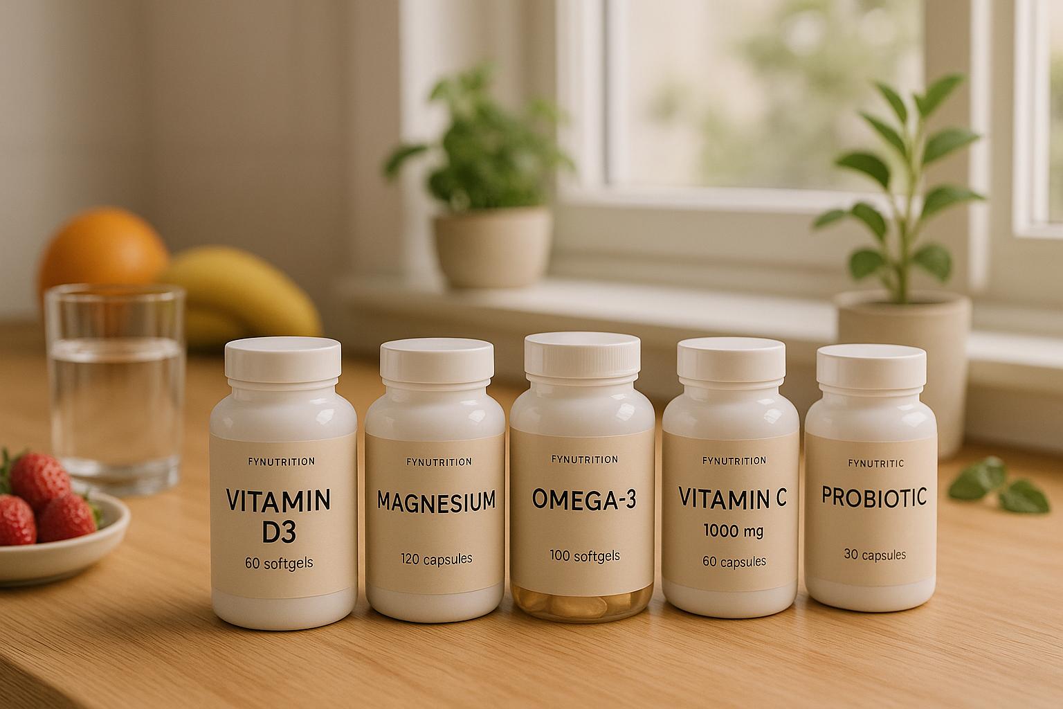 Guía práctica de suplementos: 5 esenciales y cómo usarlos