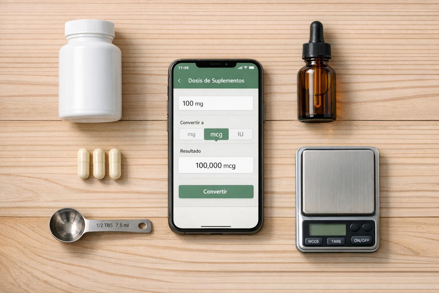 Conversor de Dosis de Suplementos