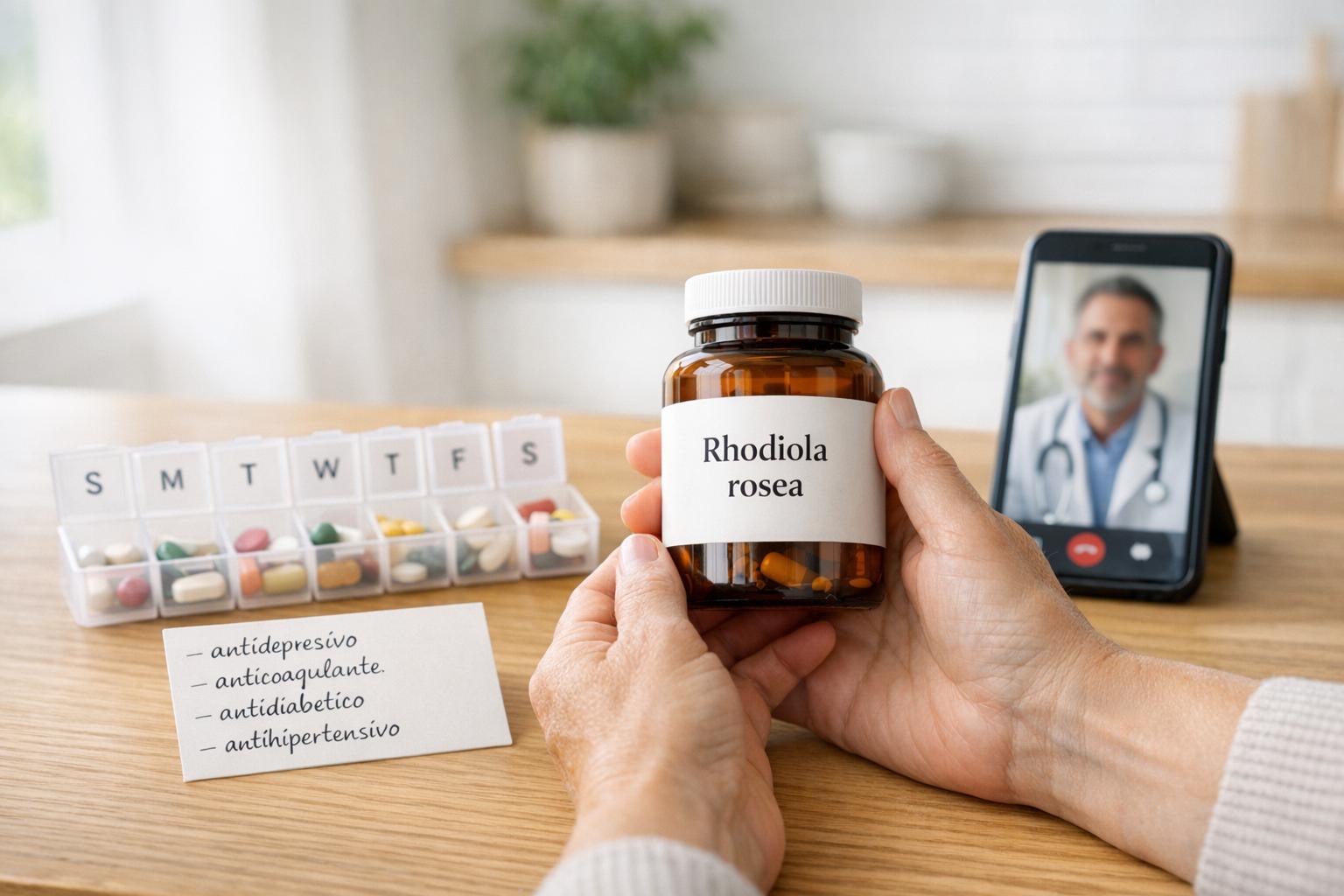 Interacciones de Rhodiola Rosea con medicamentos