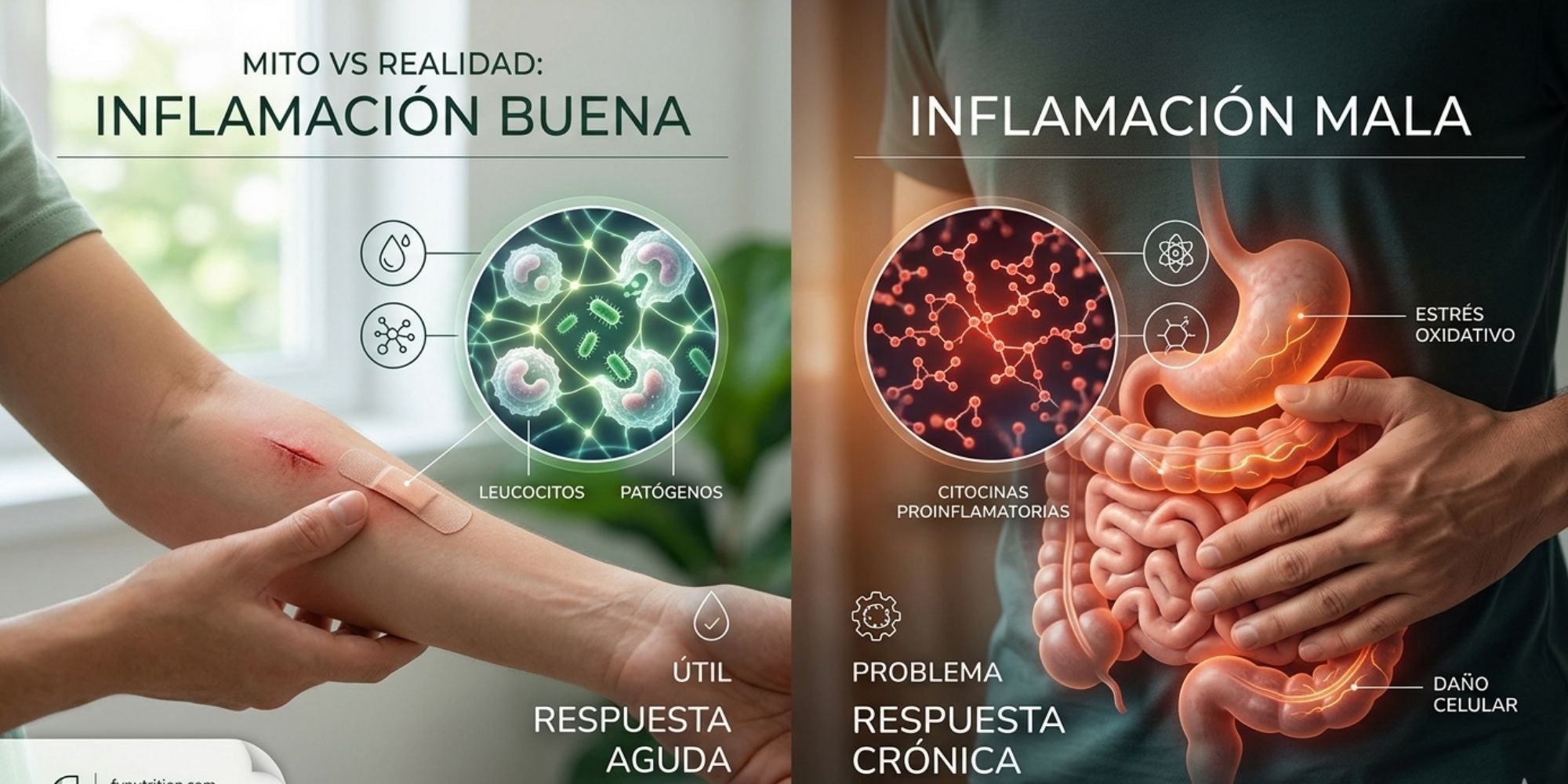 Inflamación buena, inflamación mala: cómo distinguir la respuesta útil de la que se vuelve problema