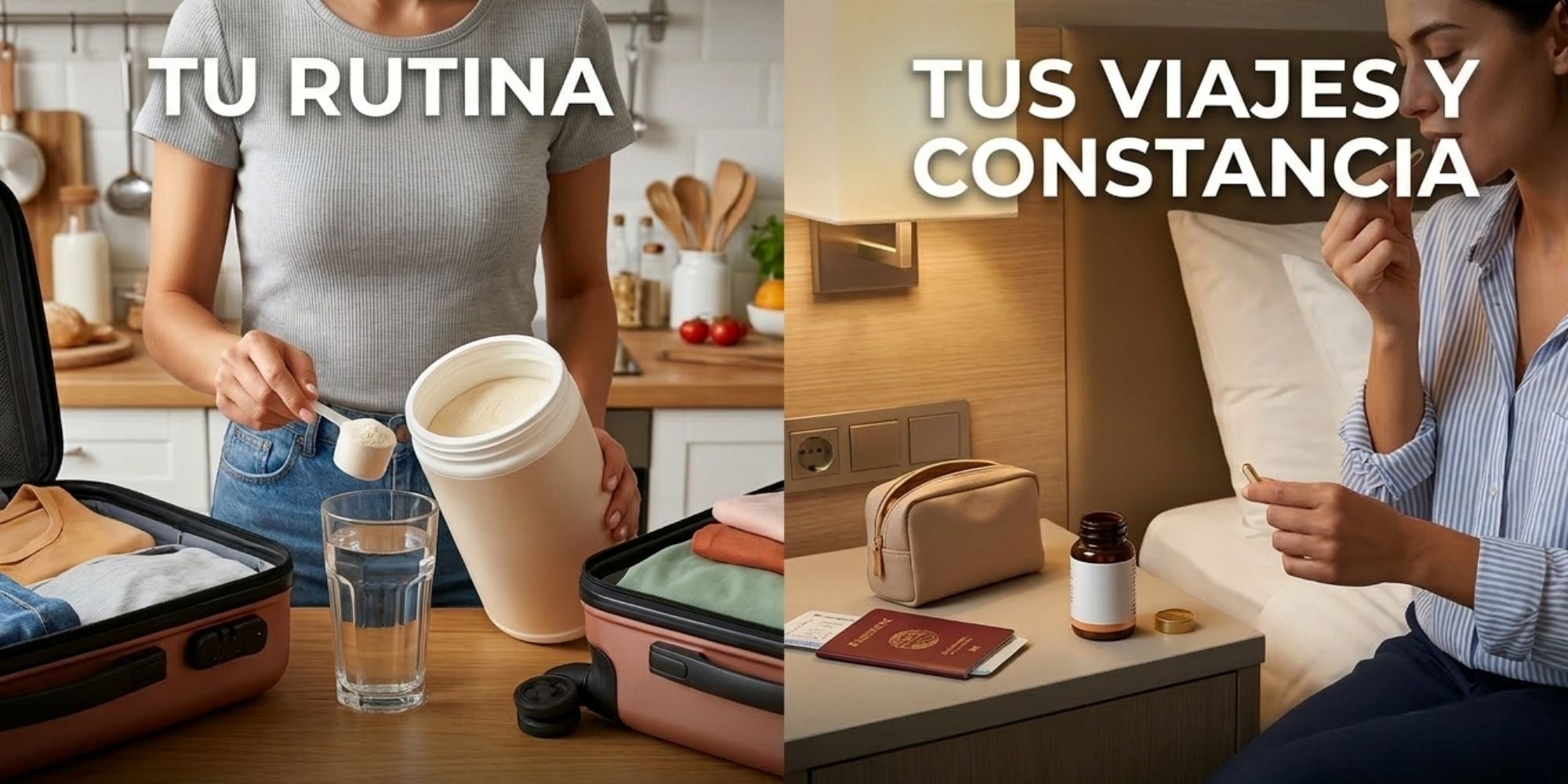 Colágeno en polvo o cápsulas: cuál encaja mejor según tu rutina, viajes y nivel de constancia