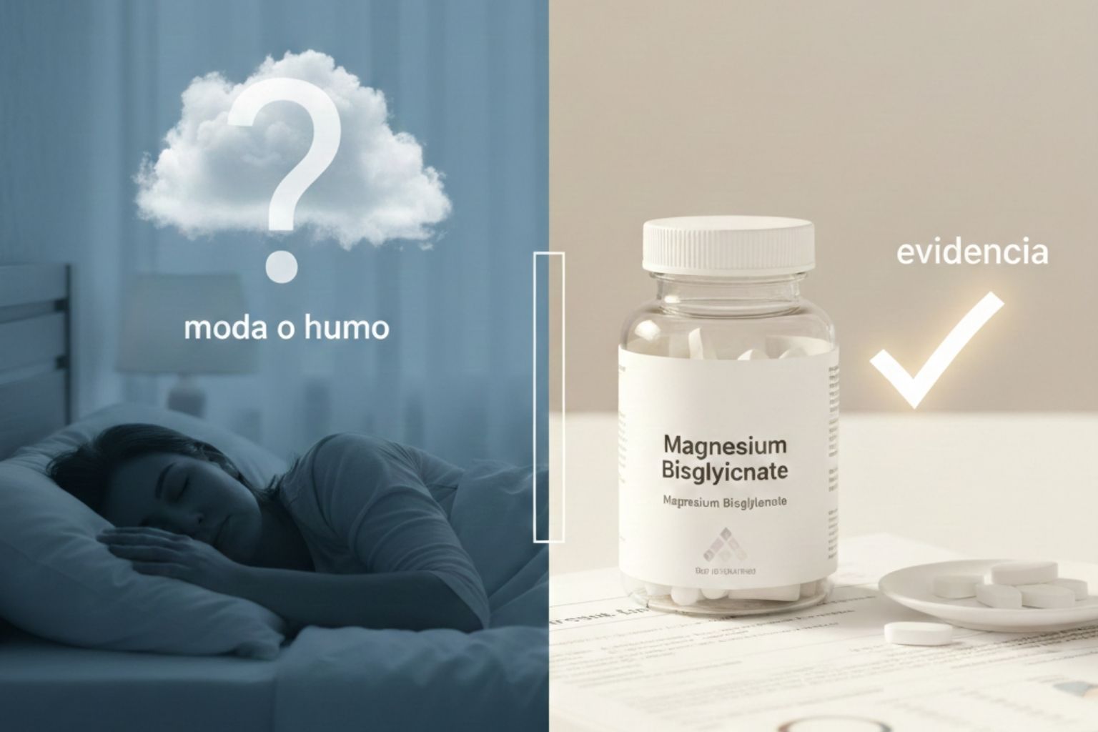 Magnesio bisglicinato para dormir: ¿moda o evidencia? Lo que sí (y lo que no) puede hacer por tu sueño