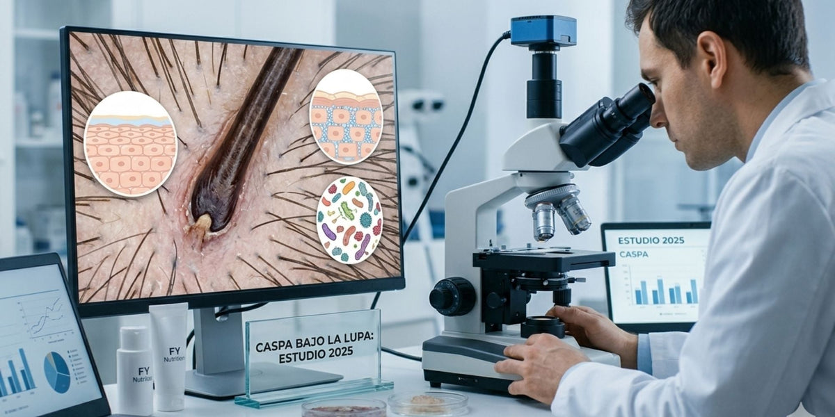 Caspa bajo la lupa: lo que el estudio 2025 mostró sobre barrera, ceramidas y microbioma del cuero cabelludo