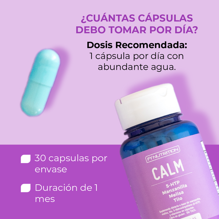 Calm con 5-HTP - 30 Cápsulas