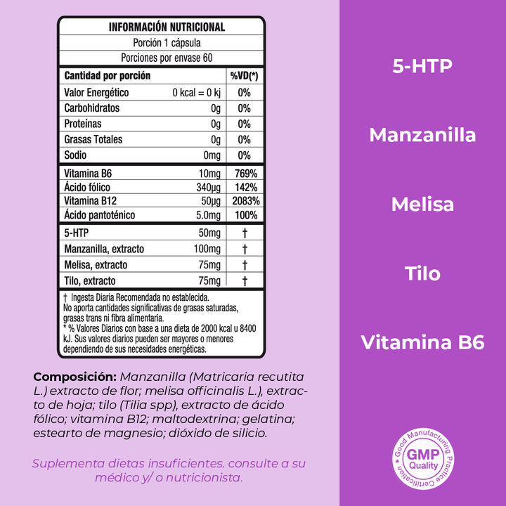 Calm con 5-HTP - 30 Cápsulas