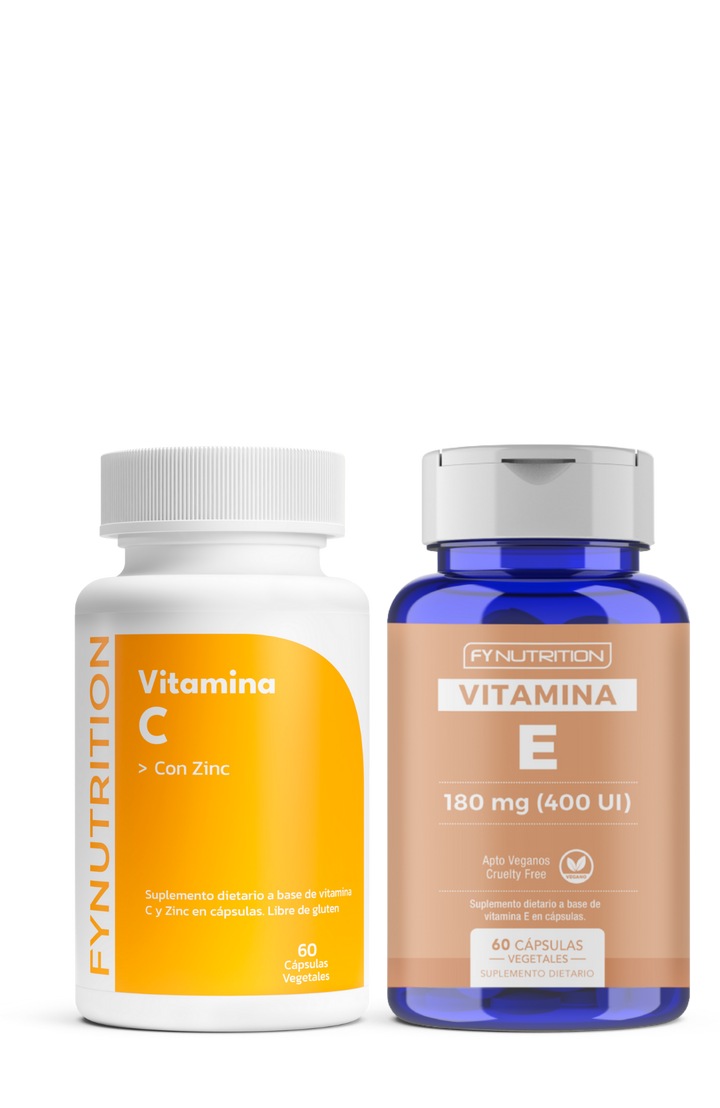 Combo Antioxidante - Vitamina C + Vitamina E