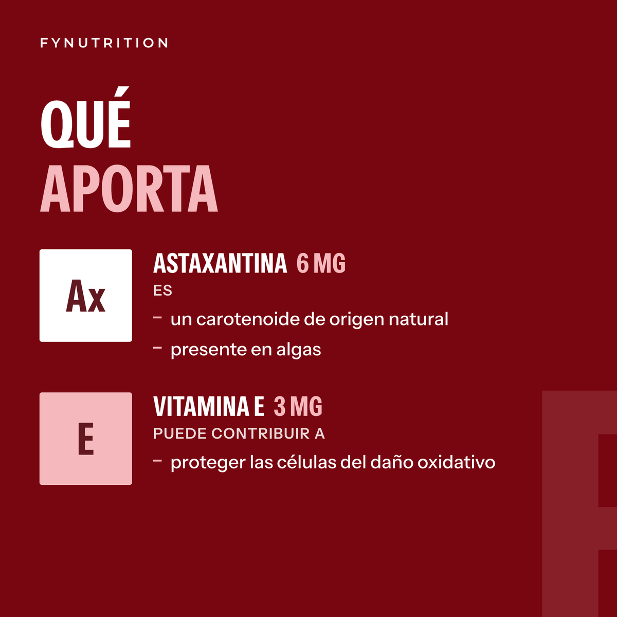 Astaxantina: qué aporta – FYNUTRITION