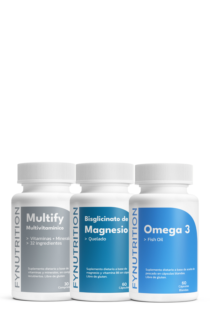 Combo Vitalidad: Omega 3 + Multify + Bisglicinato de Magnesio Quelado