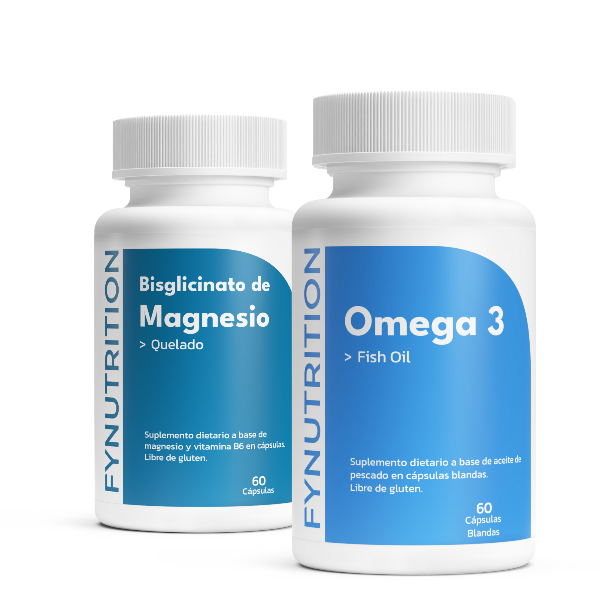 Dúo Relax Muscular: Bisglicinato de Magnesio + Omega 3 Fish Oil