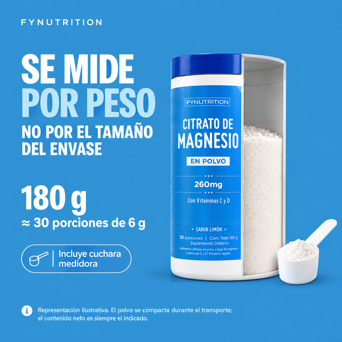 Citrato de Magnesio en Polvo: se mide por peso – FYNUTRITION