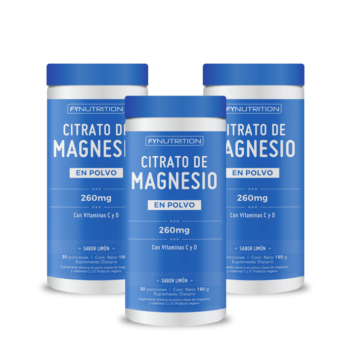 Citrato de Magnesio Polvo: Plan Mensual por 3 Meses