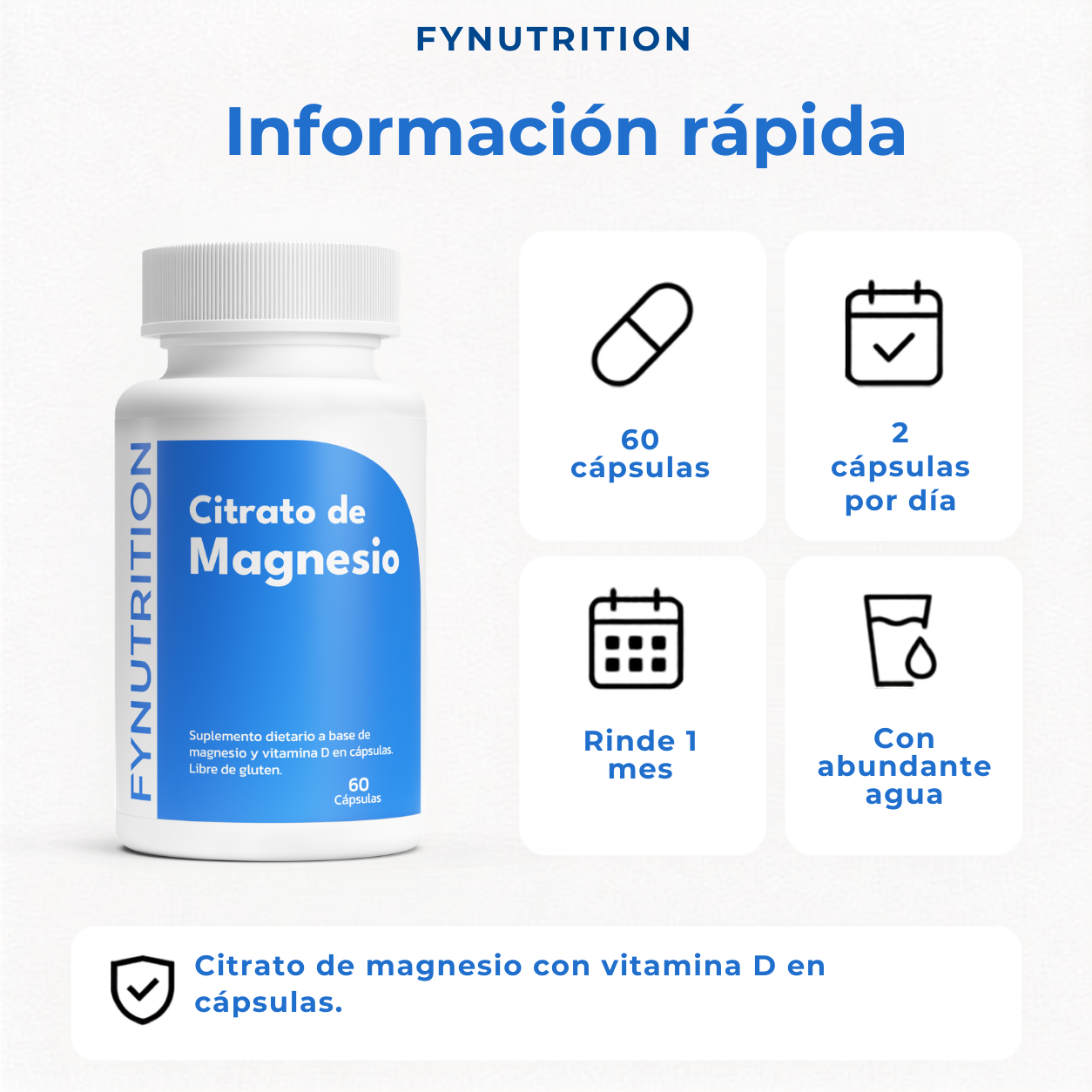 Citrato de Magnesio Cápsulas