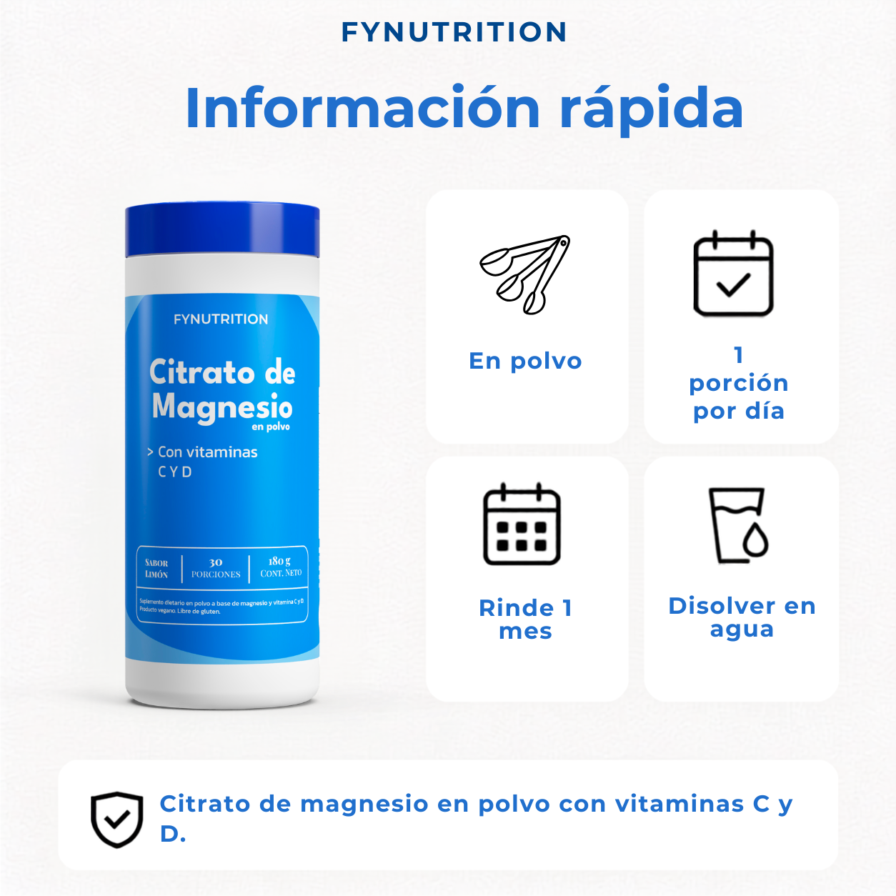 Citrato de Magnesio en Polvo