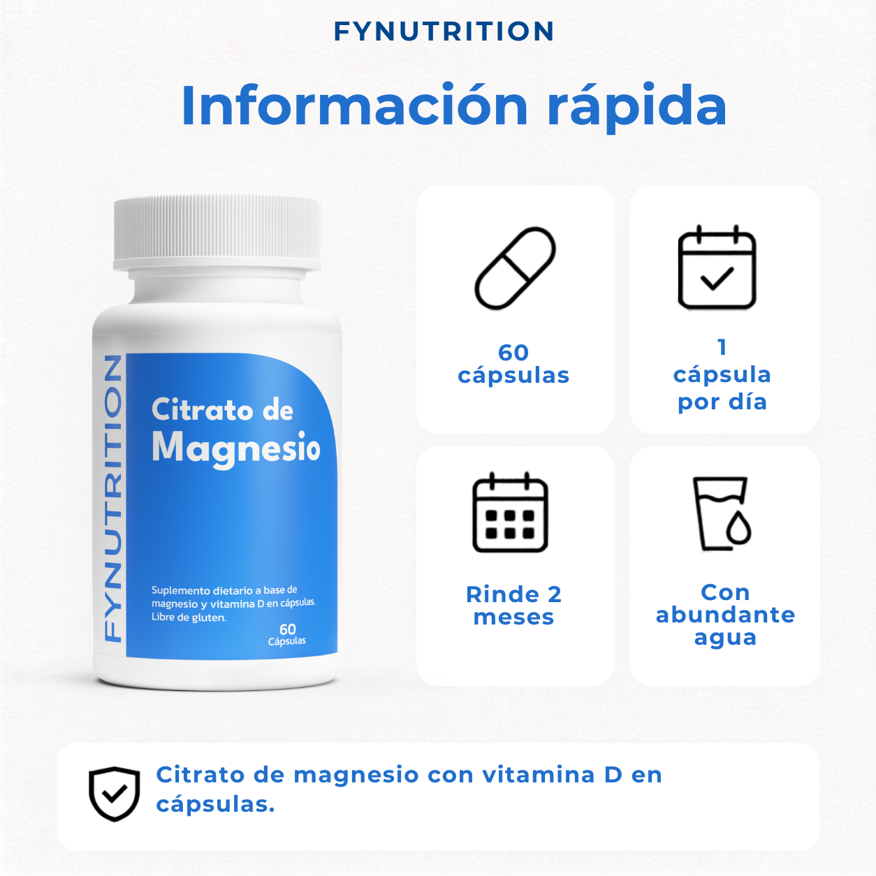Citrato de Magnesio Cápsulas