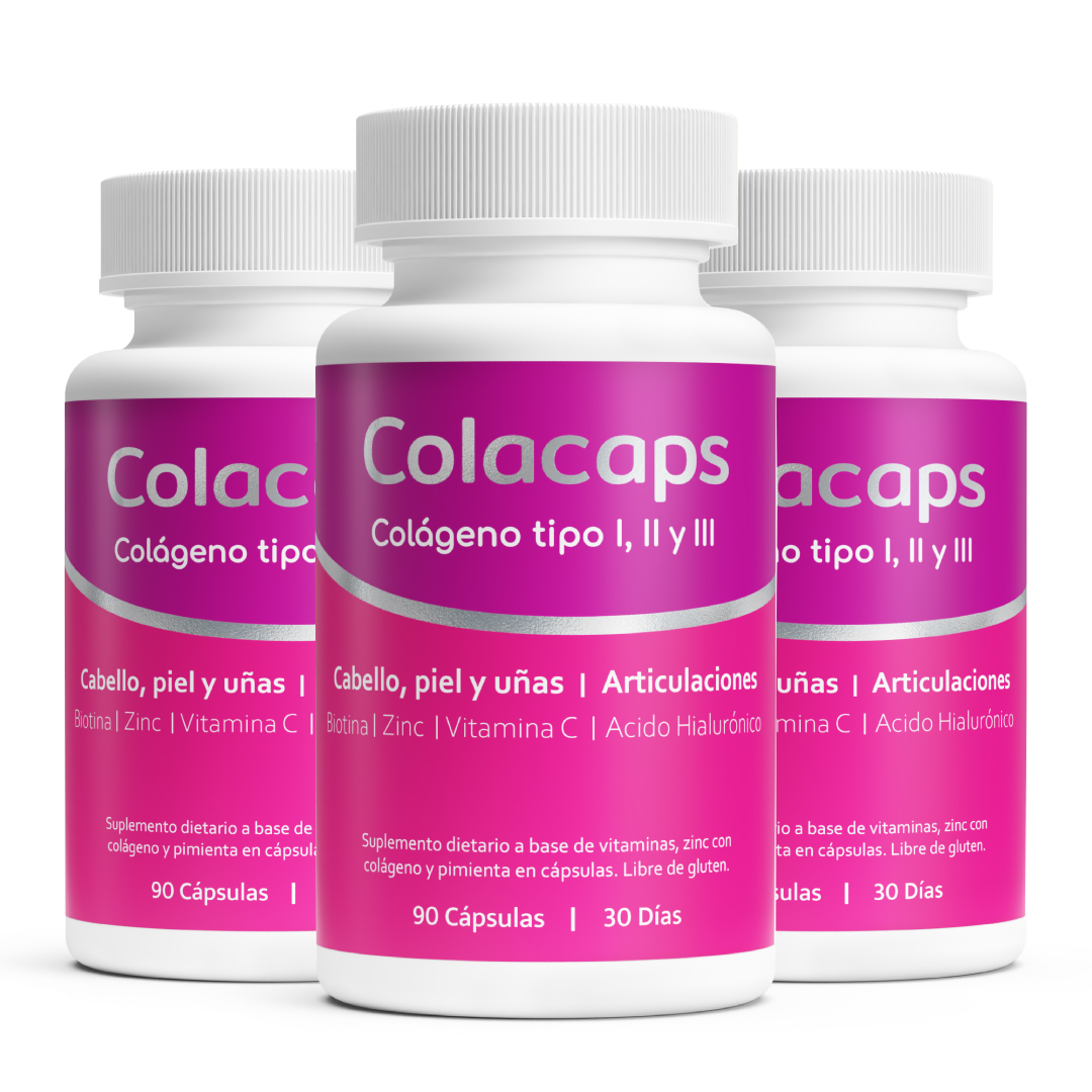Colacaps - Colágeno Hidrolizado tipo 1, 2 y 3 en Cápsulas