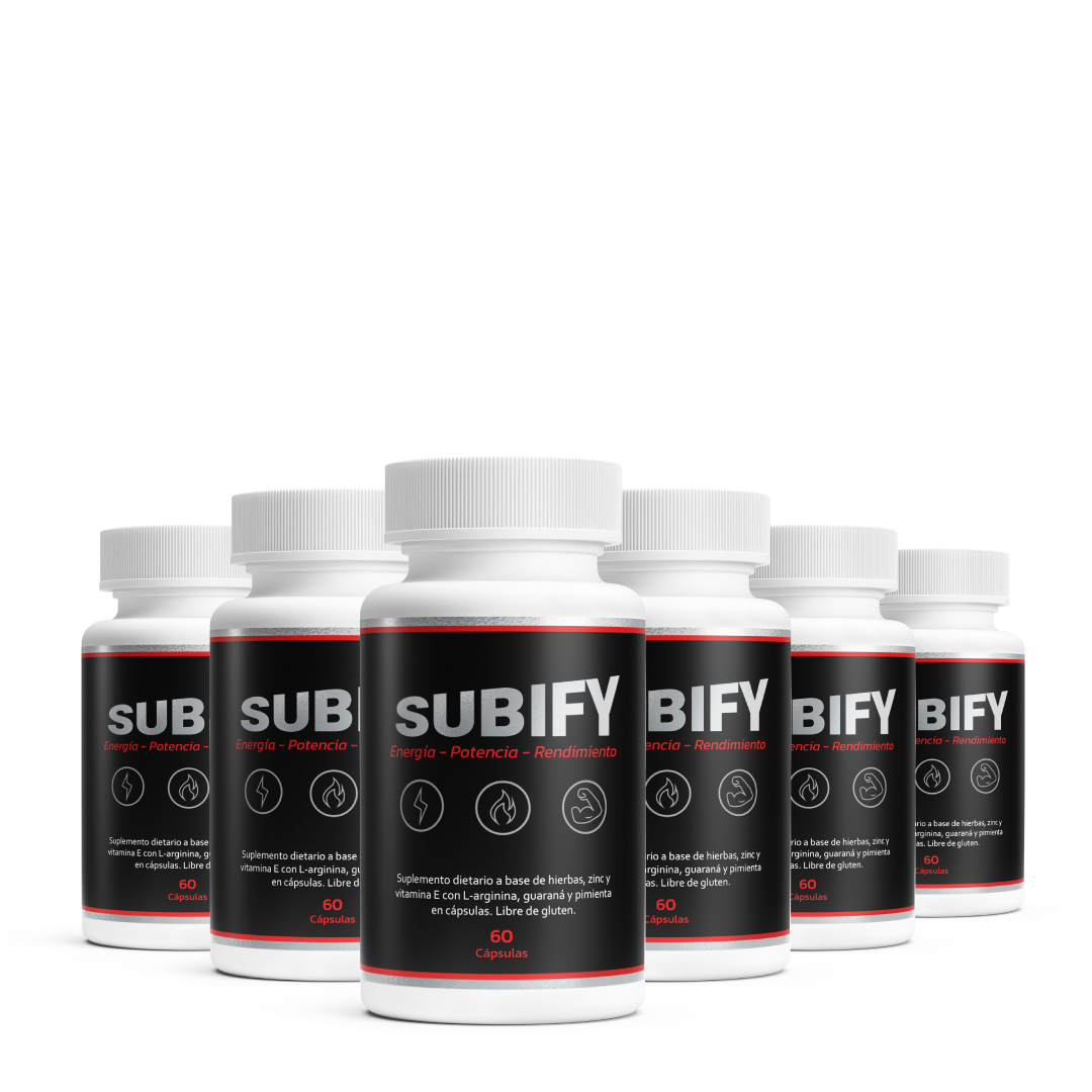 SUBIFY - Subí tu Testosterona, Potencia, Energía y Rendimiento - 60 Cápsulas
