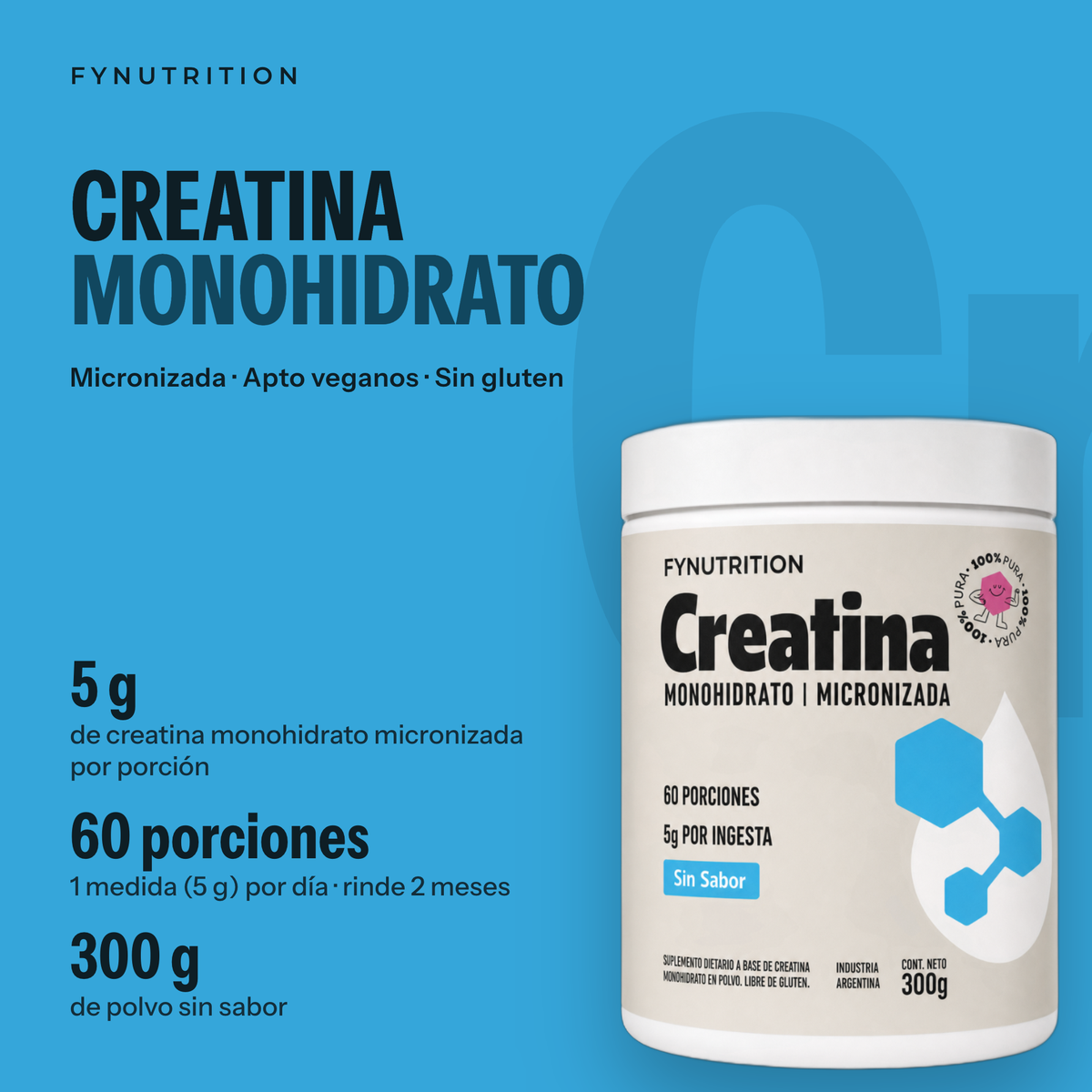 Creatina Monohidrato Micronizada: lo esencial – FYNUTRITION