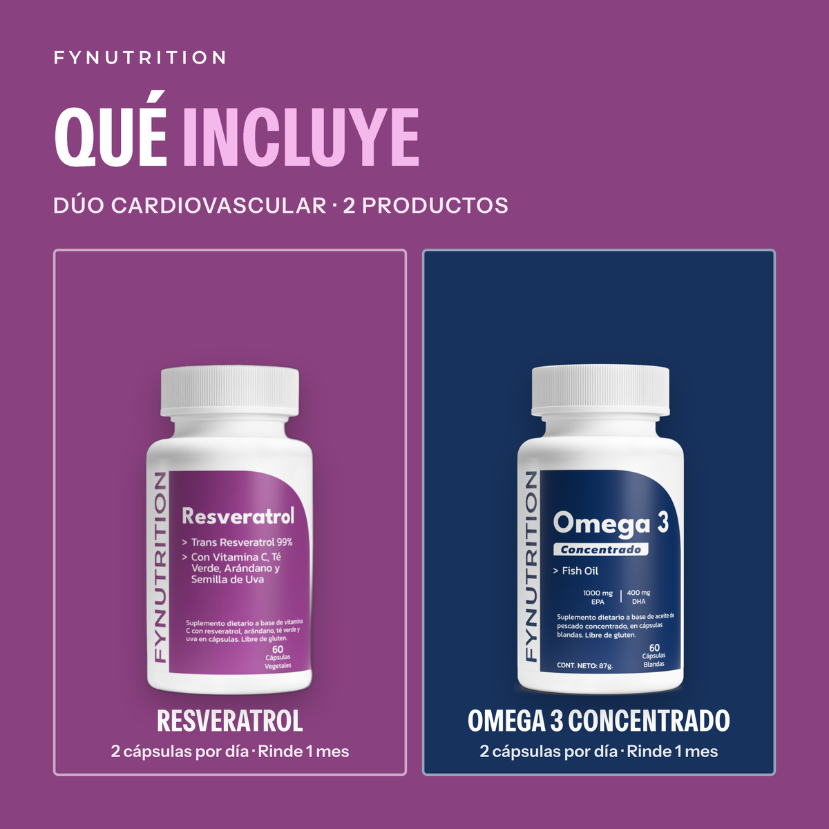 Dúo Cardiovascular: qué incluye – FYNUTRITION