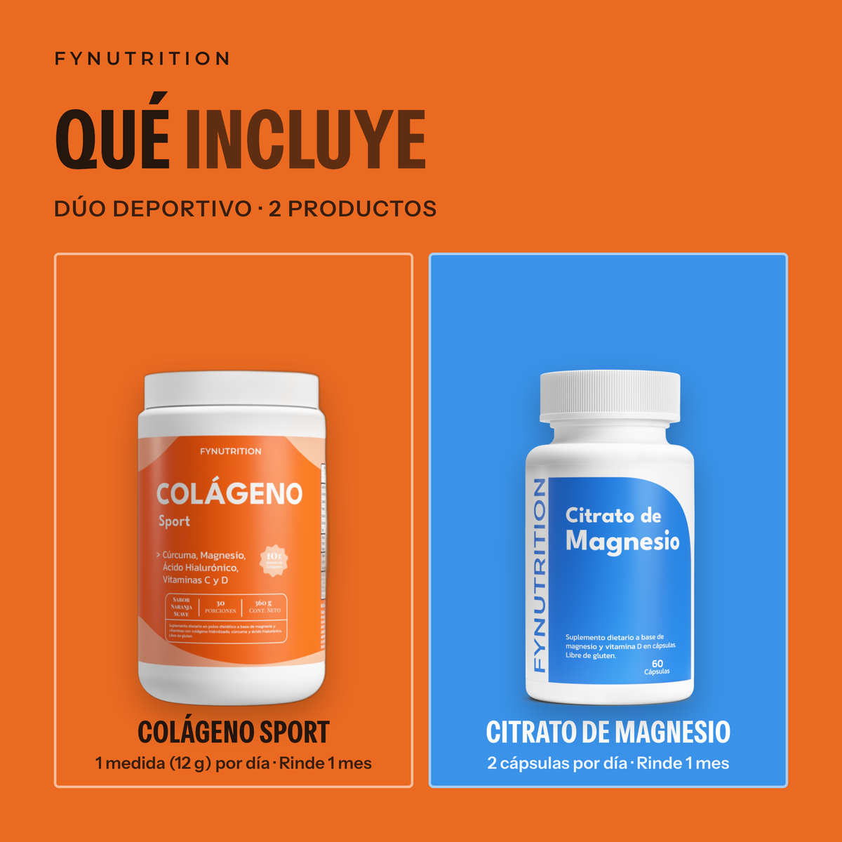 Dúo Deportivo: qué incluye – FYNUTRITION