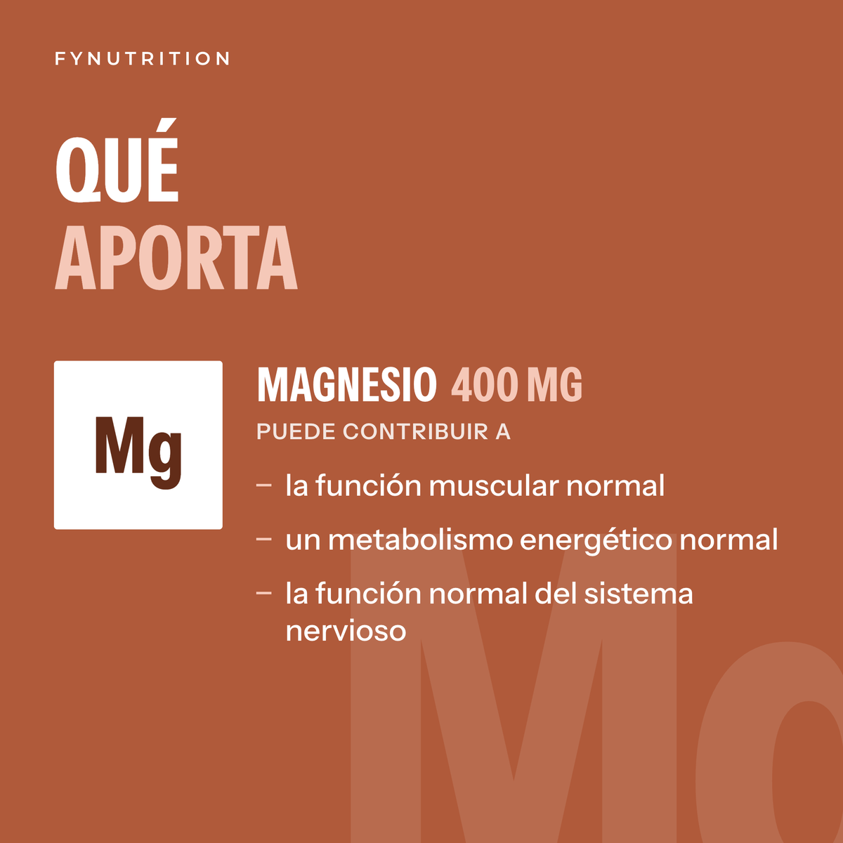 Magnesio: qué aporta – FYNUTRITION
