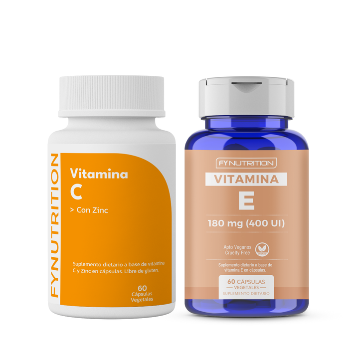 Combo Antioxidante - Vitamina C + Vitamina E