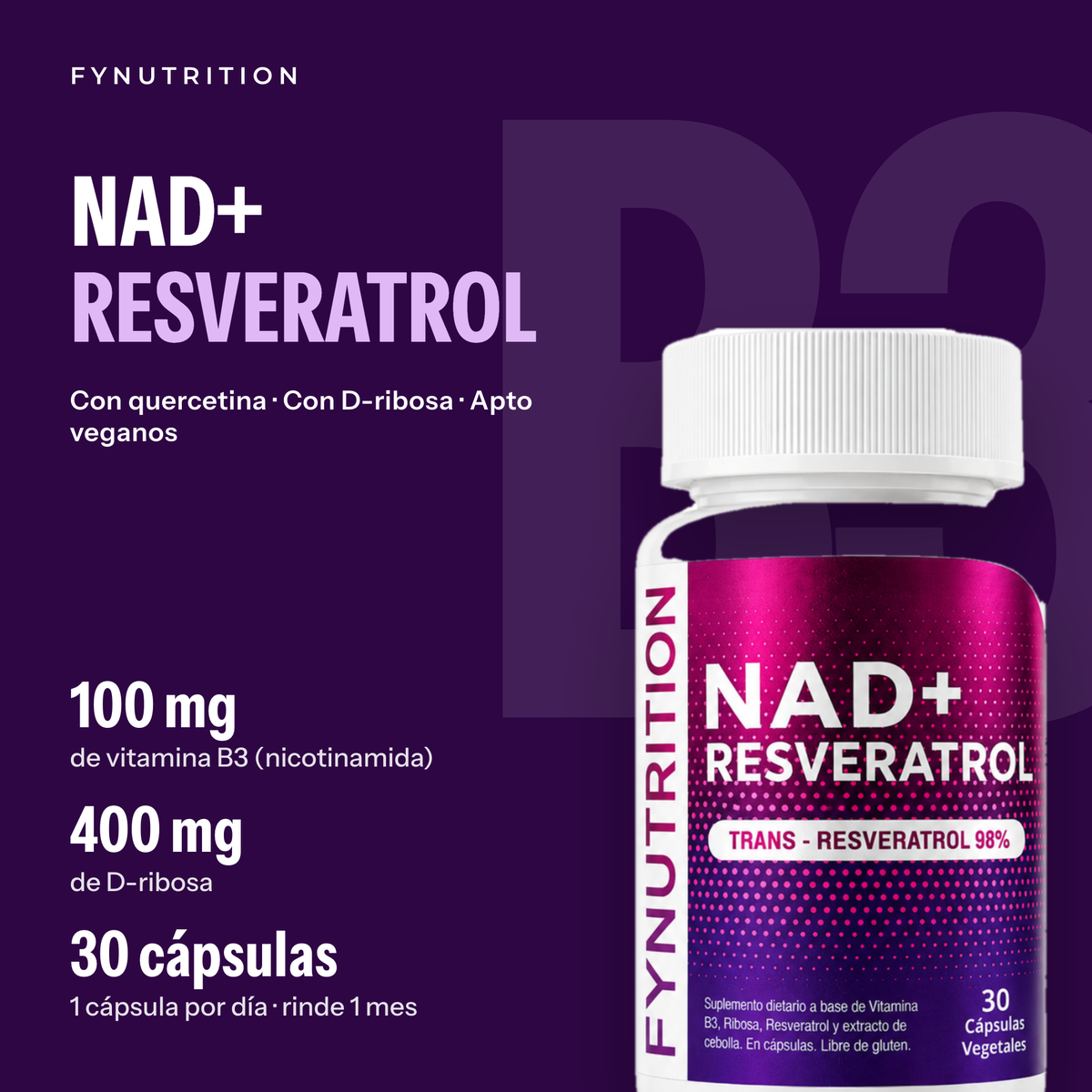 NAD+ Resveratrol: lo esencial – FYNUTRITION