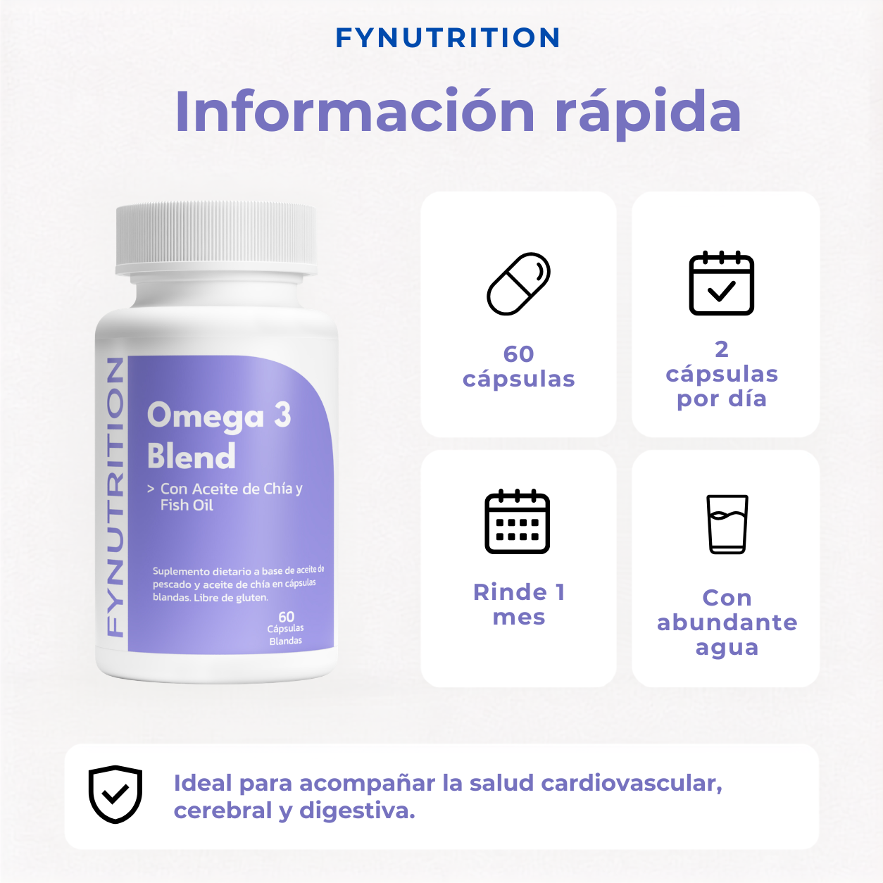 Omega 3 Blend - Chía + Fish Oil