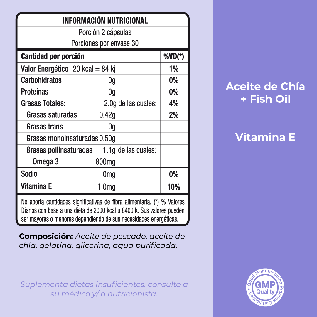 Omega 3 Blend - Chía + Fish Oil