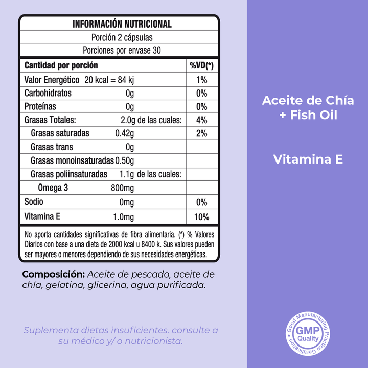 Omega 3 Blend - Chía + Fish Oil