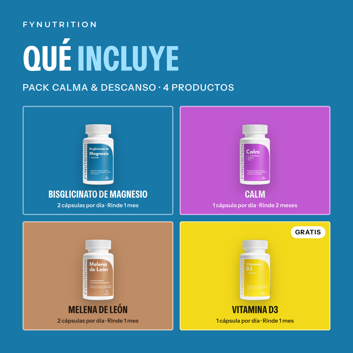 Pack Calma & Descanso: qué incluye – FYNUTRITION