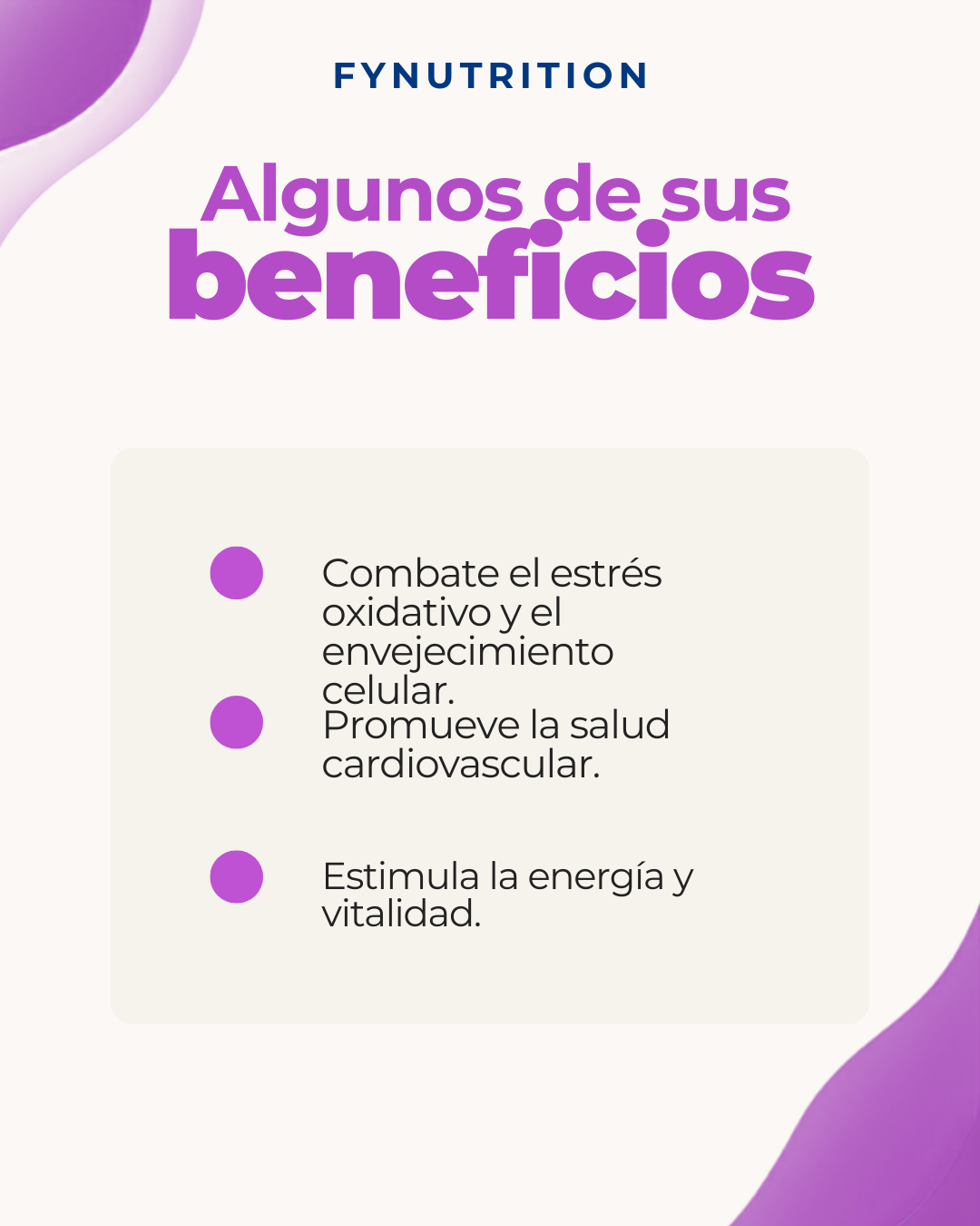 Resveratrol Complex Fynutrition x60 Capsulas Antioxidante Antiage longevidad