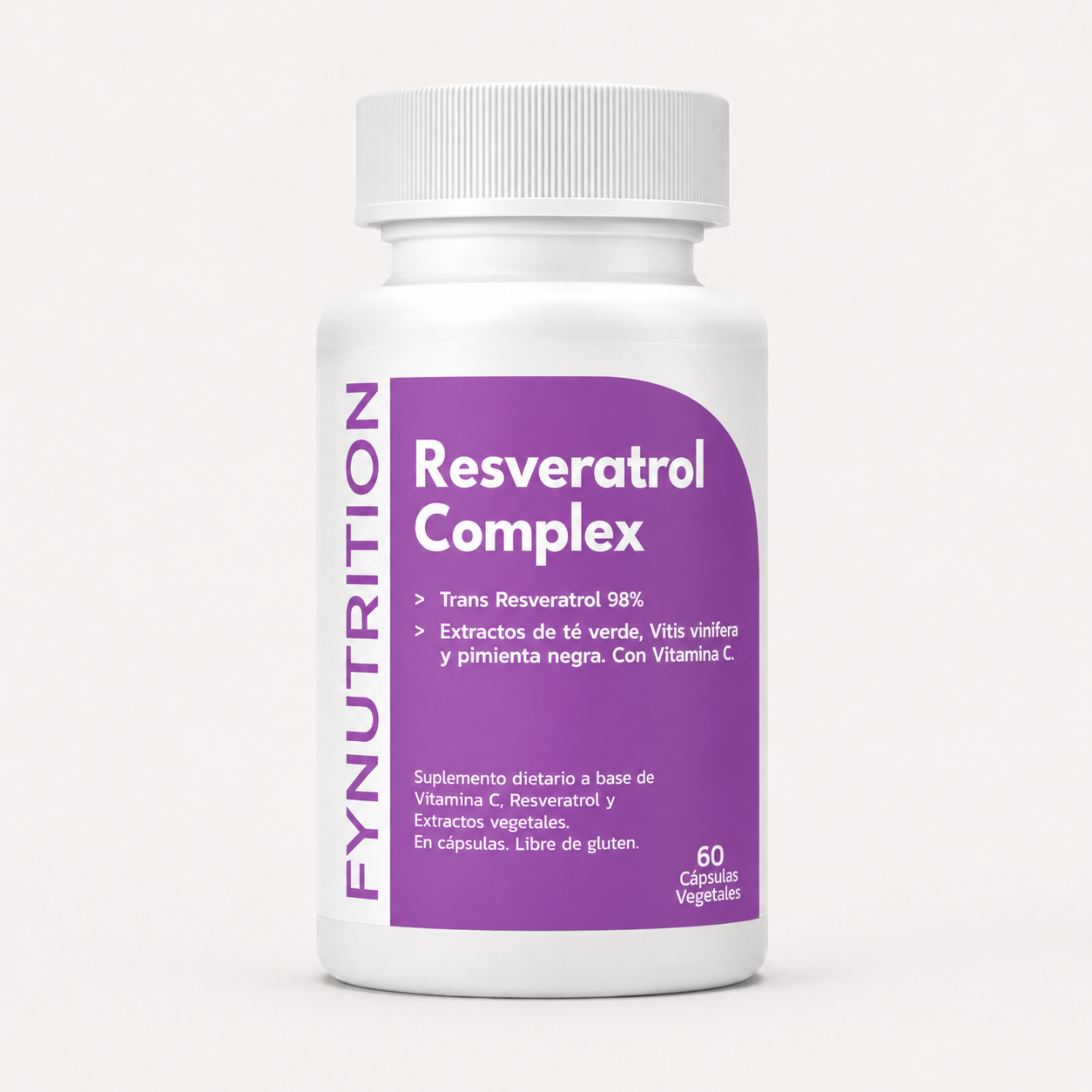 Resveratrol Complex Fynutrition x60 Capsulas Antioxidante Antiage longevidad