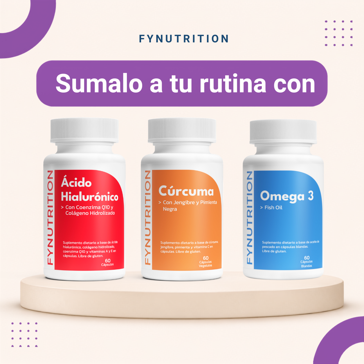 Resveratrol Complex Fynutrition x60 Capsulas Antioxidante Antiage longevidad