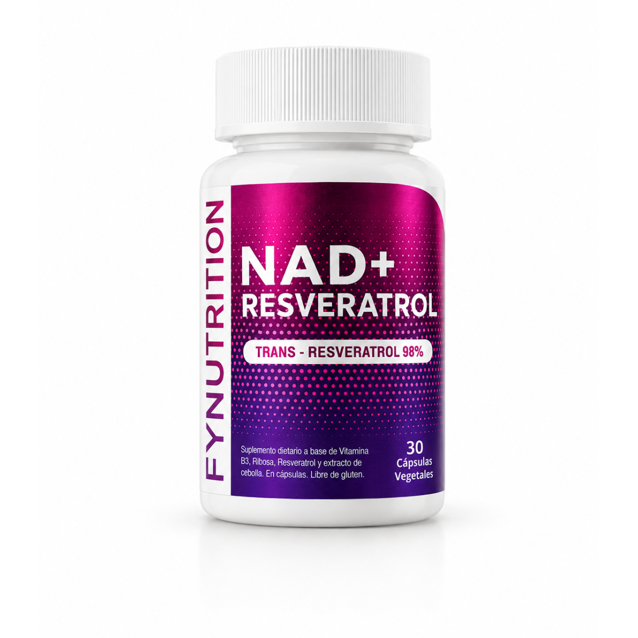 NAD+ Resveratrol Con Quercetina - Fórmula Potente - Longevidad - 30 Días