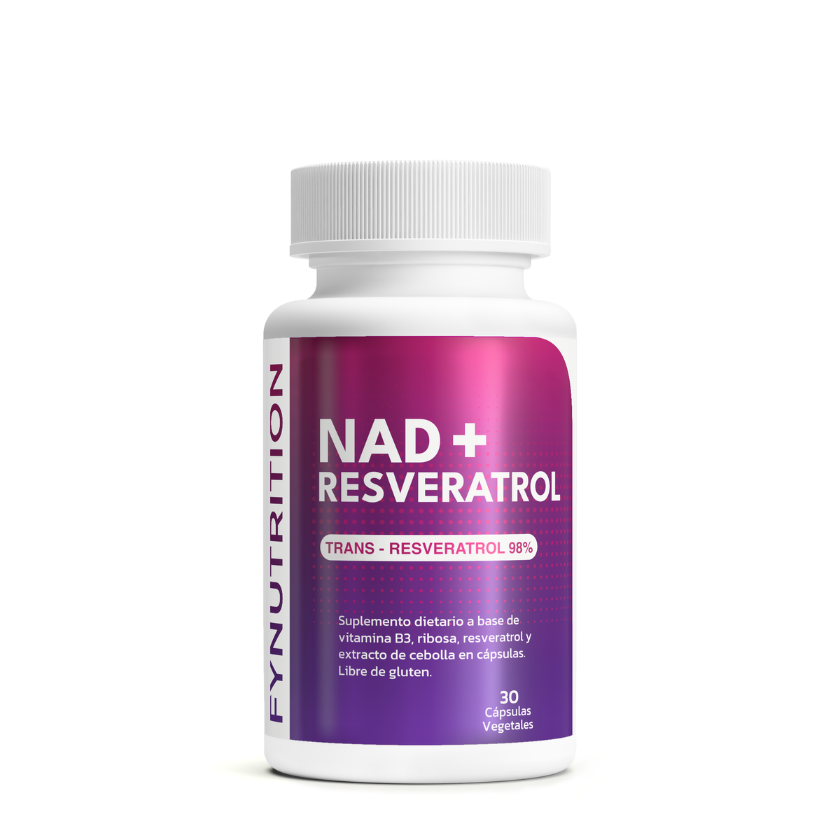 NAD+ Resveratrol con Quercetina, 30 Cápsulas – FYNUTRITION