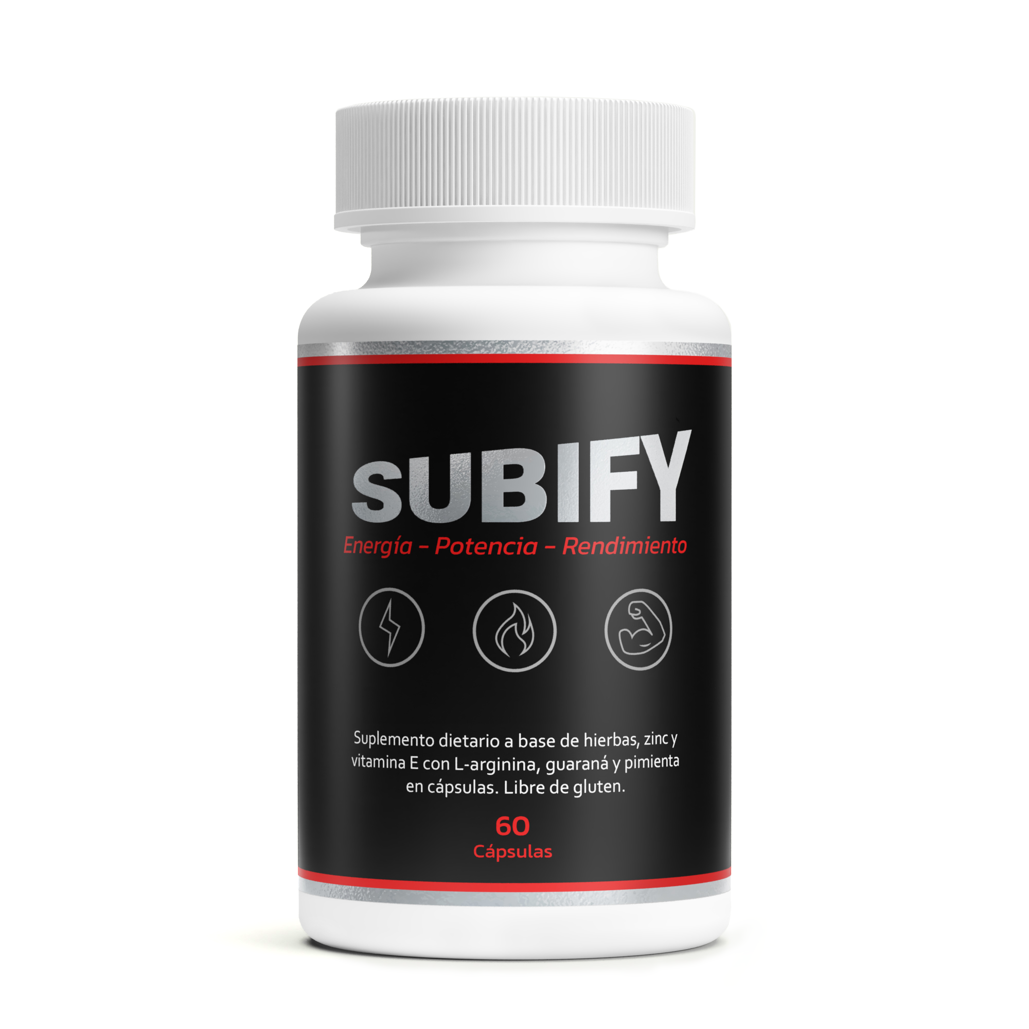 SUBIFY - Potencia, Energía y Rendimiento - 60 Cápsulas