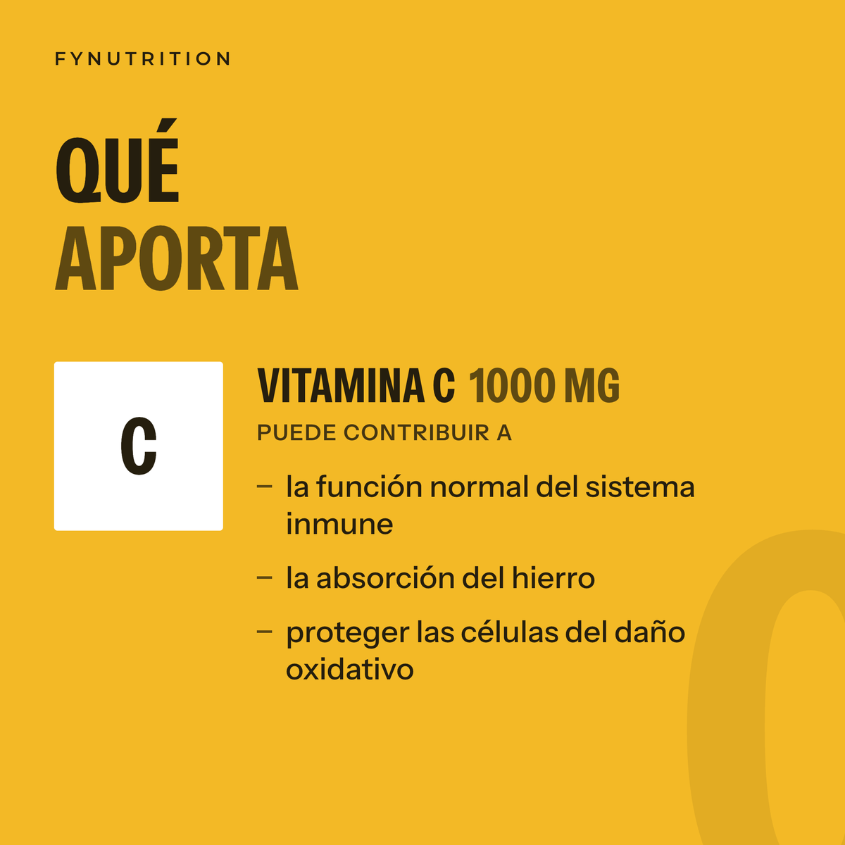 Vitamina C: qué aporta – FYNUTRITION