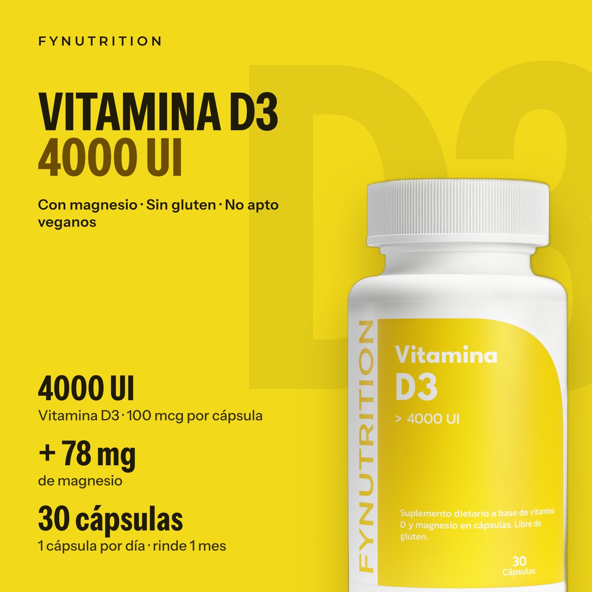 Vitamina D3 4000 UI: lo esencial – FYNUTRITION