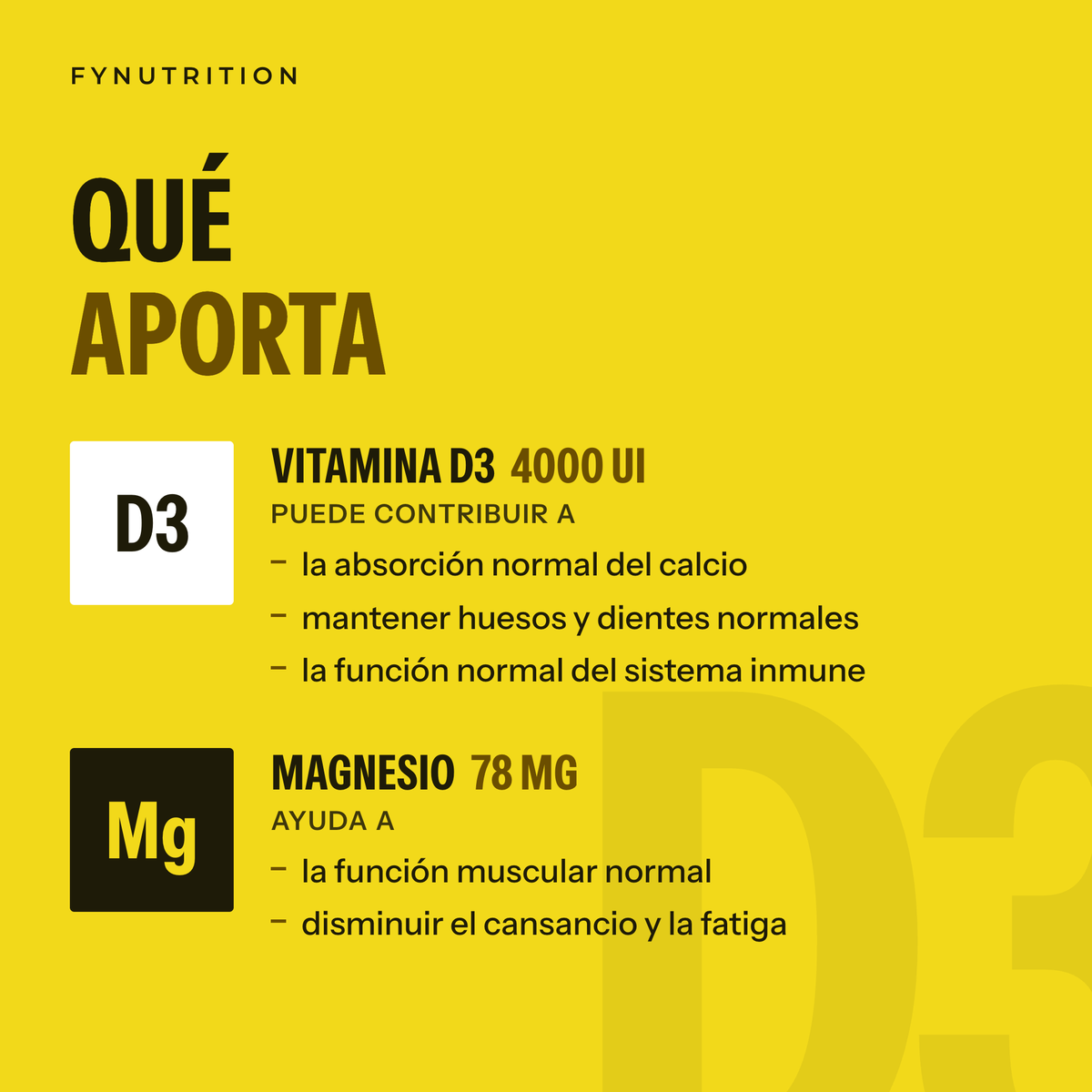 Vitamina D3: qué aporta – FYNUTRITION