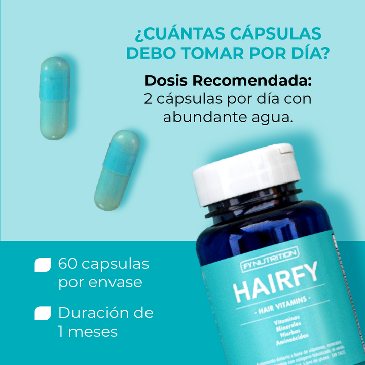 Combo Cabello: Vitaminas Hairfy + Ácido Hialurónico