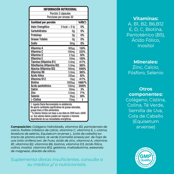 Combo Cabello: Vitaminas Hairfy + Ácido Hialurónico