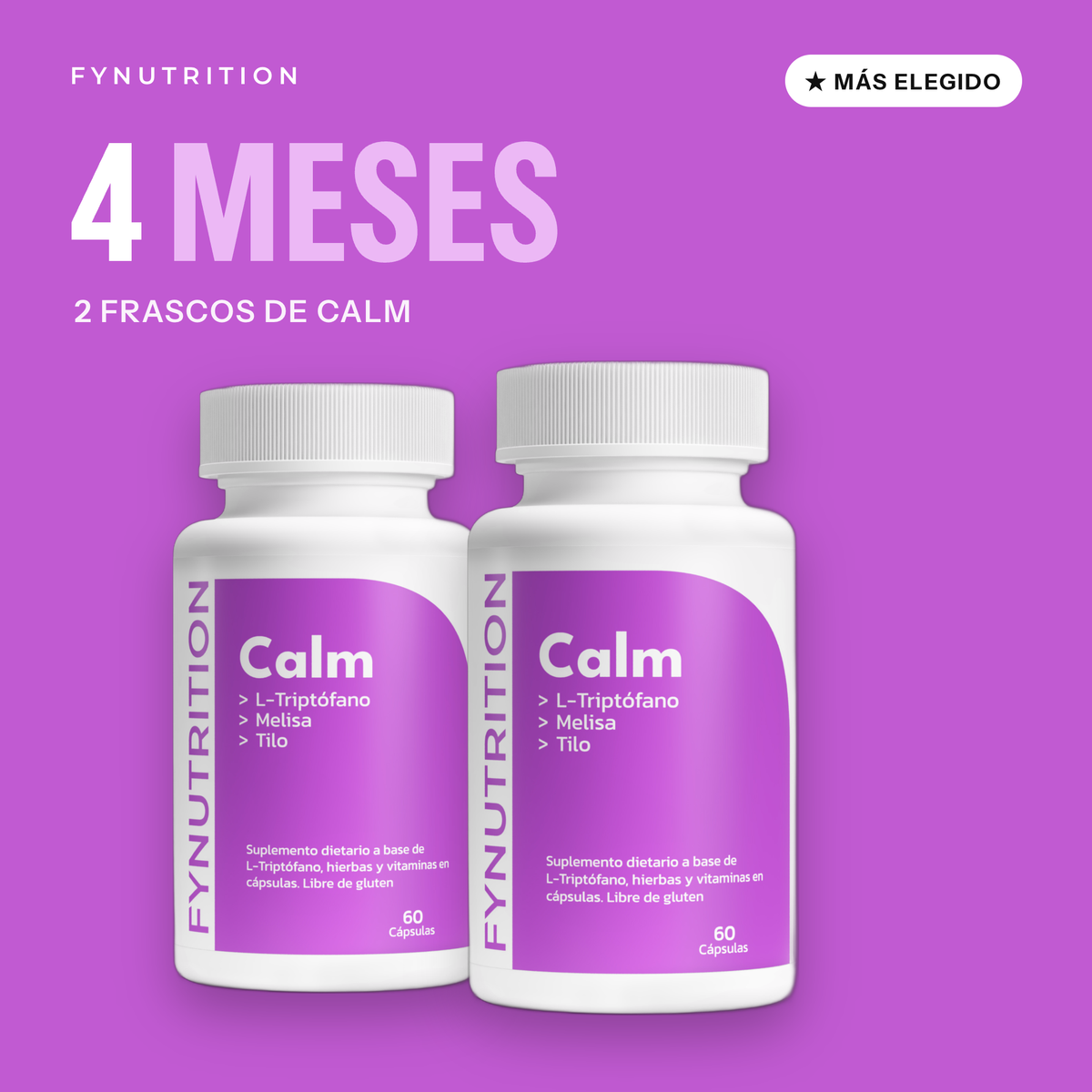 Calm: 4 meses (2 frascos) – FYNUTRITION