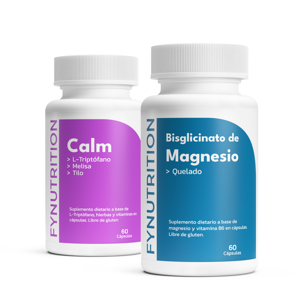 Dúo Descanso: Bisglicinato de Magnesio + Calm