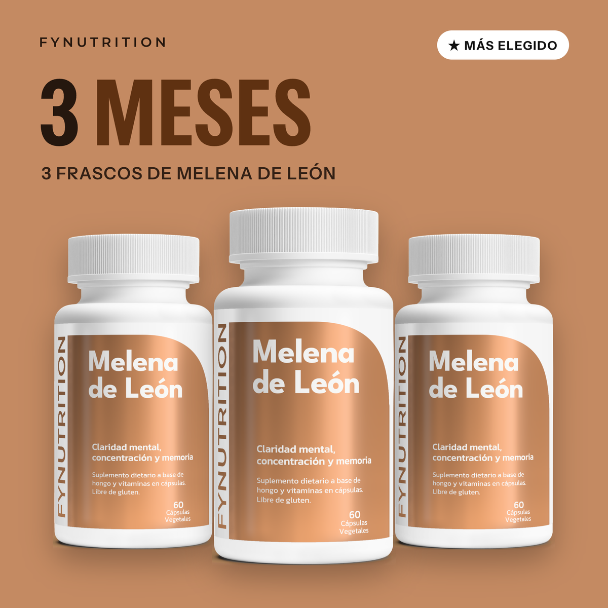 Melena de León: 3 meses (3 frascos) – FYNUTRITION