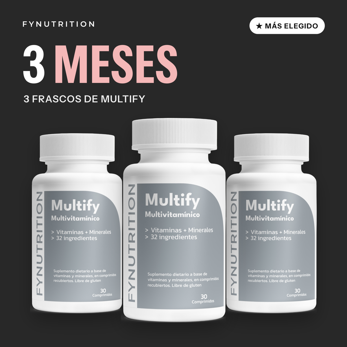 Multify: 3 meses (3 frascos) – FYNUTRITION
