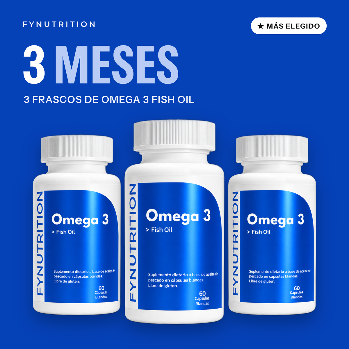 Omega 3 Fish Oil: 3 meses (3 frascos) – FYNUTRITION